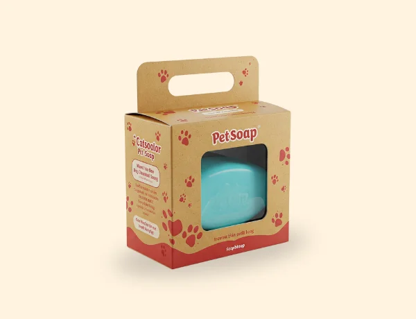 Custom soap box with clear window for product display and eco-friendly packaging